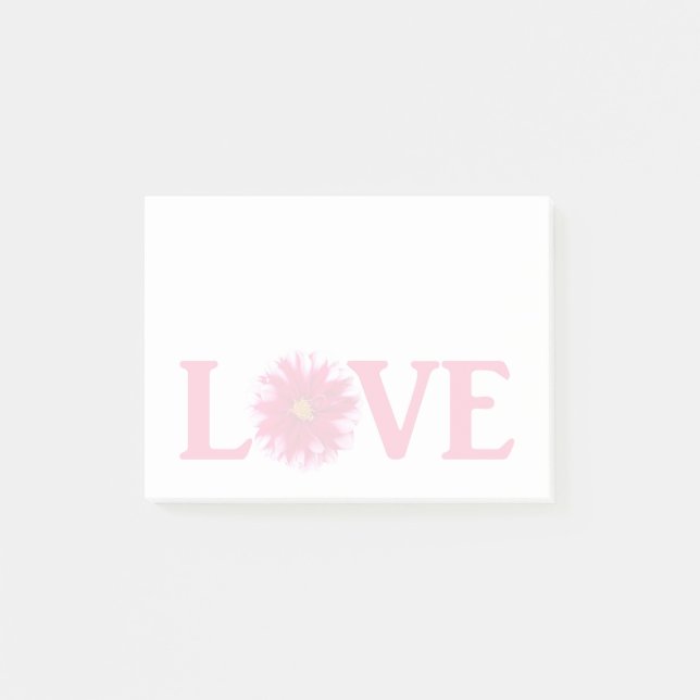 Liebe Dahlia Post-it Klebezettel (Vorderseite)