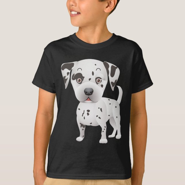 Liebe Dalmatiner Welpe Dog Tee Hemd (Vorderseite)