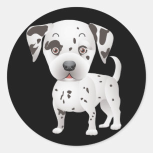 Liebe Dalmatiner Welpen Hund Gruß Aufkleber