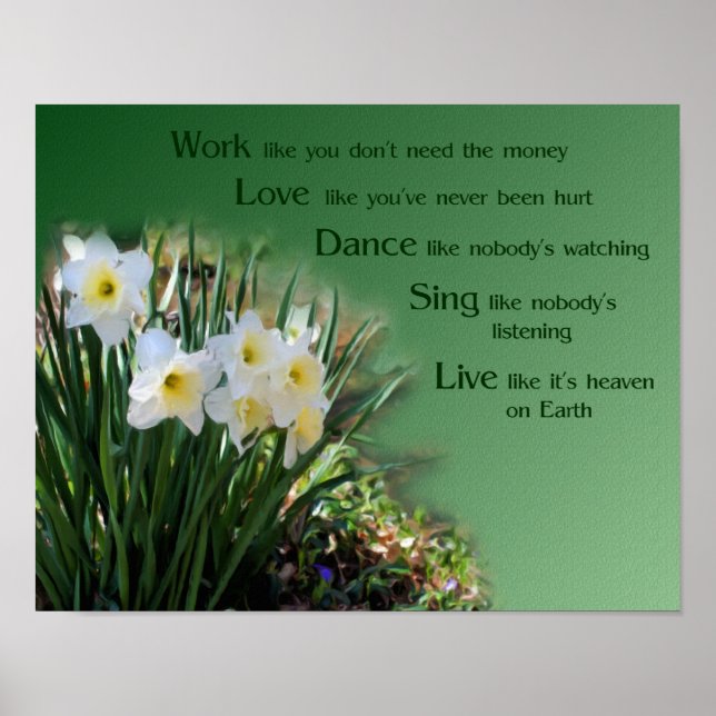Liebe-Dance-Dialoge Inspiration Poster (Vorne)