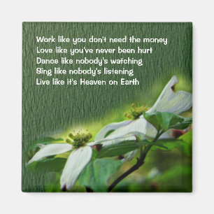 Liebe Dance Dogwood Inspiration Magnet