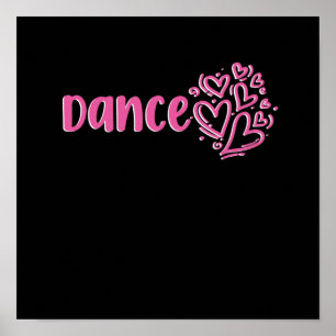Liebe Dance Heart Dancers Dancing Day Graphic Poster