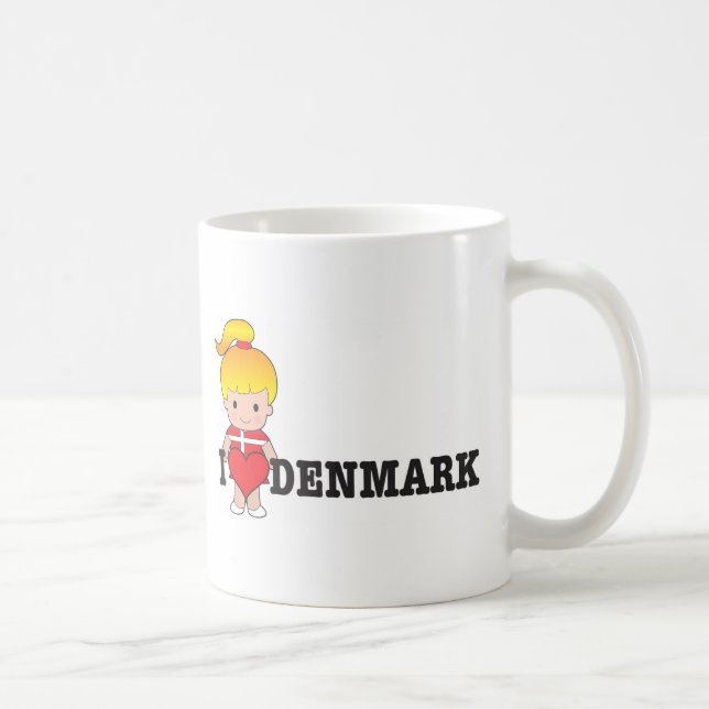 Liebe Dänemark Kaffeetasse (Rechts)