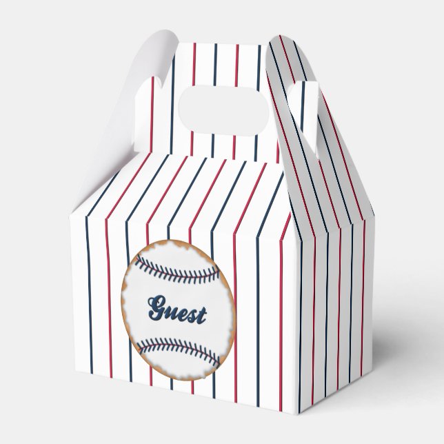 Liebe-Dank Baseball Cookie B-GABLE-FAVOR-BOX Geschenkschachtel (Vorderseite)