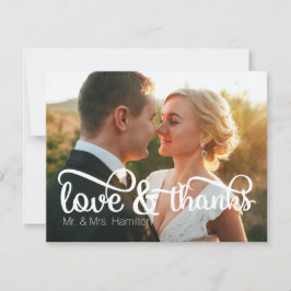 Liebe & Dank Foto Vielen Dank Einladung