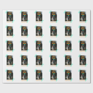 Liebe & Dank Hochzeitskärtchen Foto modern hinzufü Geschenkpapier