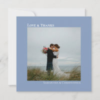 Liebe & Dank Minimalistisch Dusty Blue Wedding Fot