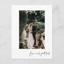 Liebe Dankbarkeit Vertical Foto Danke Postcard Postkarte