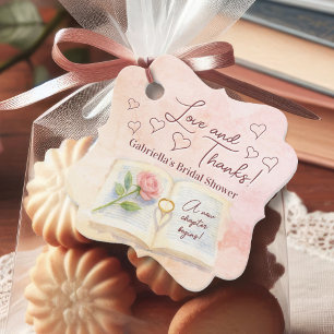 Liebe & Dankeschön Neues Kapitel Storybook Jungges Geschenkanhänger