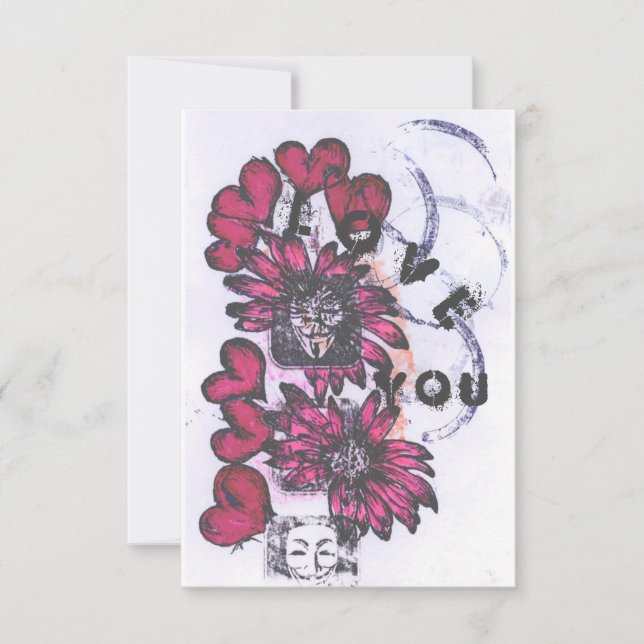 Liebe Dankeskarte (Vorderseite)