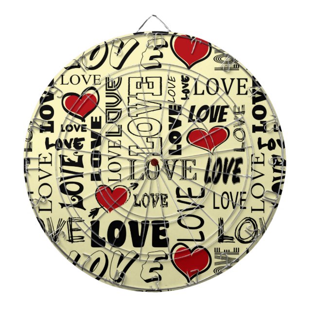 Liebe Dartscheibe (vorne)