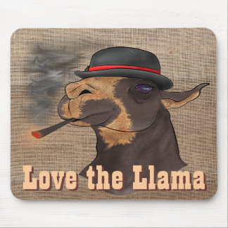 Liebe das Lama - Mousepad