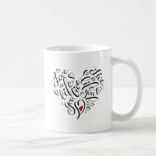 Liebe das Leben leben Sie Kaffeetasse