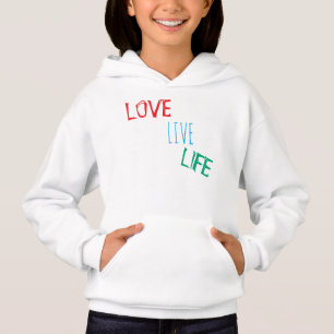 Liebe das Leben t-Shirt Hoodie