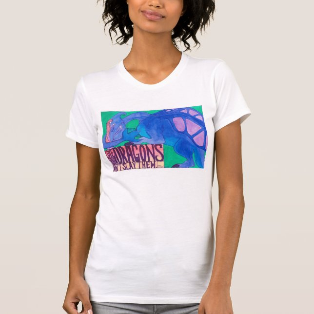 "Liebe das T-Shirt Ihrer Drache-" Frauen (Vorderseite)