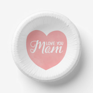 Liebe, dass ihr Mama schreibt, Mutter tagsüber ros Pappteller