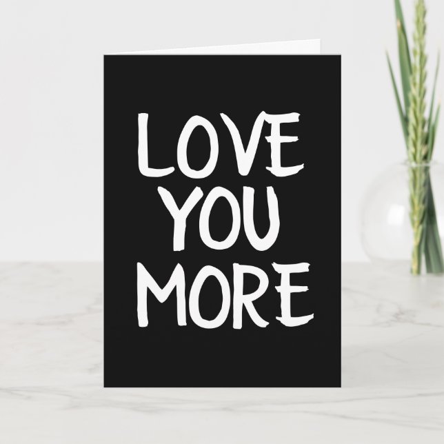 LIEBE, DASS SIE IMMER MEHR FÜR IHN ODER IHRE KARTE (Vorderseite)