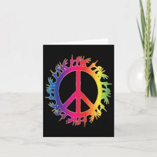 Liebe Deaf Peace Sign Language Handredner Karte