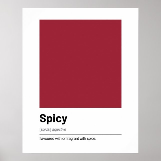 Liebe Definition Poster - Rote Moderne Kunst (Vorne)