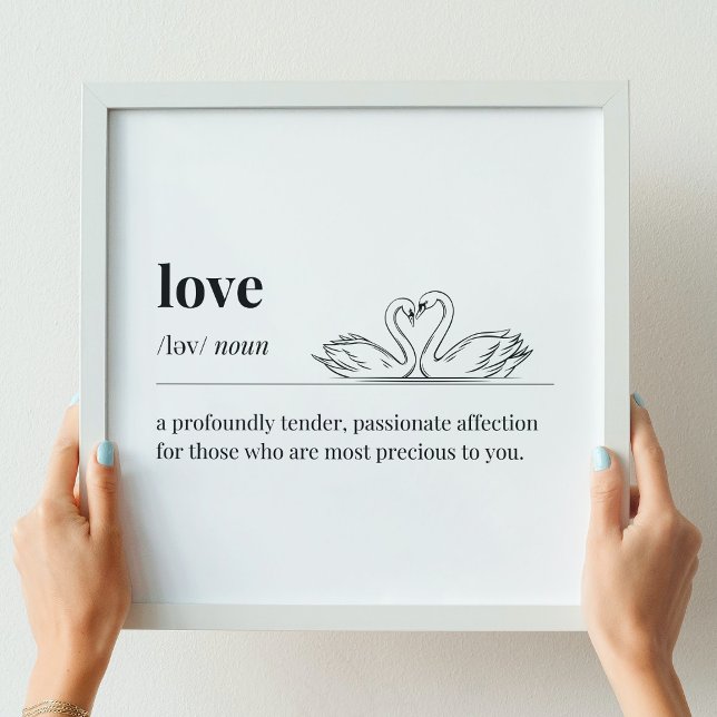 Liebe Definition Swans Poster (Von Creator hochgeladen)