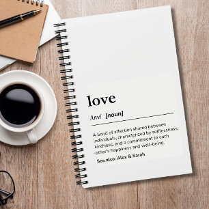 Liebe Definition Wedding Journal Notizbuch