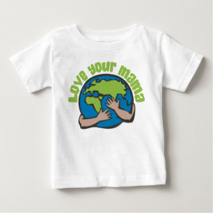 Liebe Dein Mama Klimawandel Rette Planet Erde Baby T-shirt
