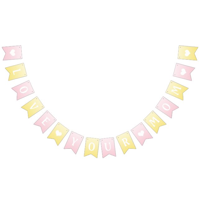 Liebe dein Mama-Party-Banner Wimpelkette (Alle)