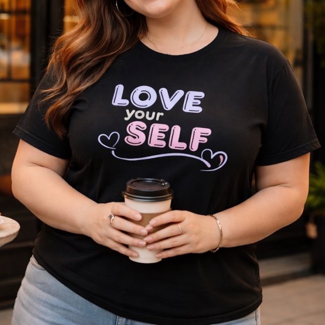 Liebe Dein Selbst Heart Line Tee (Von Creator hochgeladen)