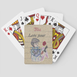 🃏 "Liebe dein Selbst" Personalisierte Spielkarten