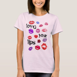 liebe deine Lippen Kuss Shirt