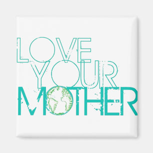 "Liebe deine Mutter" Earth Vintage Magnet