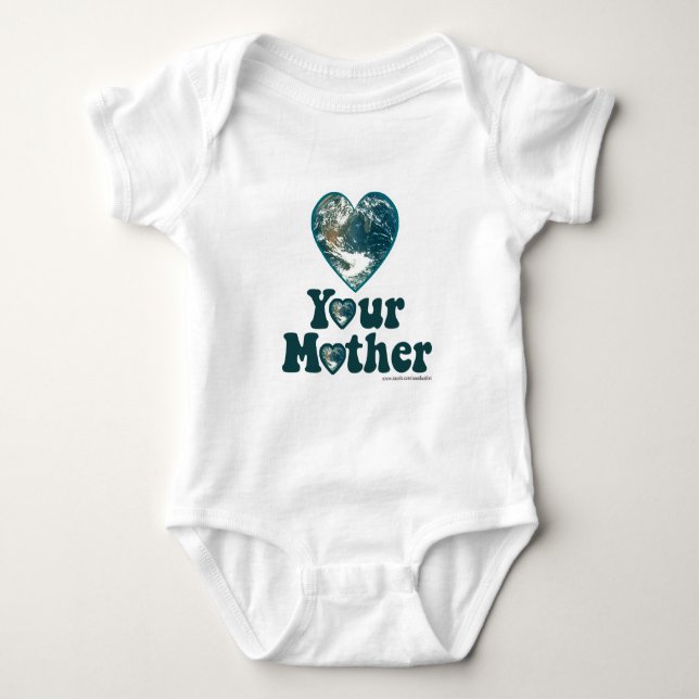 Liebe Deine Mutter Erde Baby Strampler (Vorderseite)