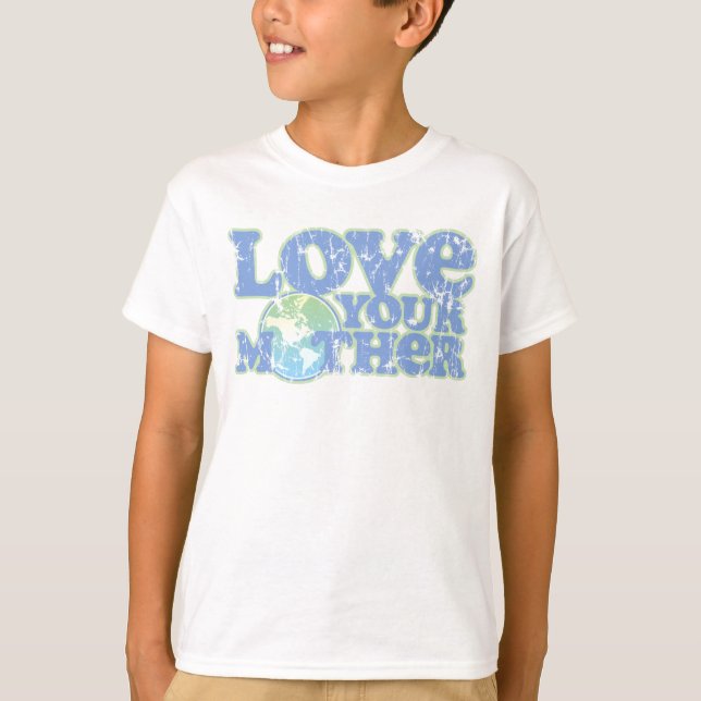 Liebe Deine Mutter Erde Kinder T - Shirt (Vorderseite)