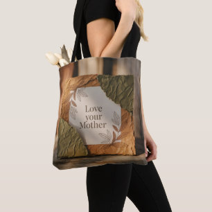 Liebe deine Mutter Erde Öko-Geschenk Vintage-Kunst