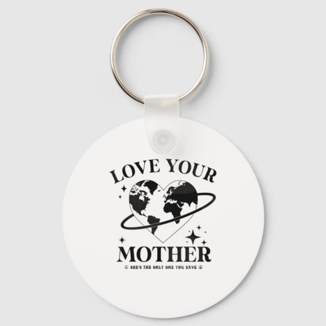 🌍💚 Liebe deine Mutter 🌿 Schlüsselanhänger (Vorderseite)