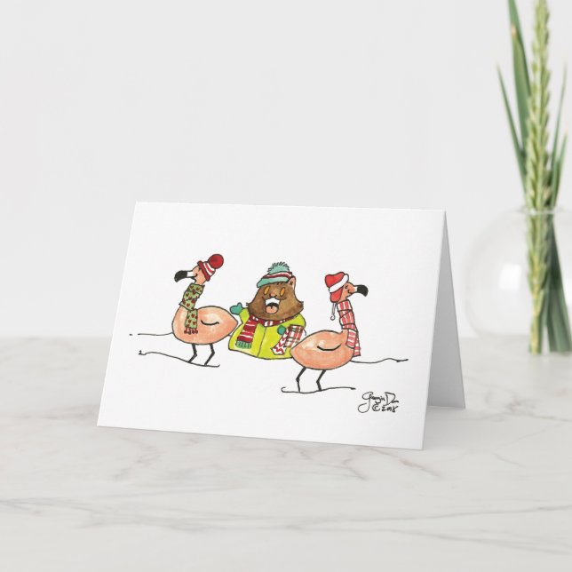 Liebe Deine Nachbarin Feiertagskarte (Vorderseite)