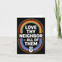 Liebe Deinen Nachbarn Alle Retro Vintage Regenboge