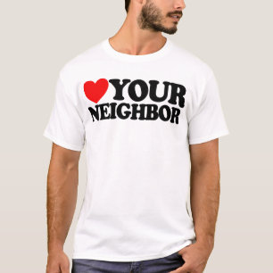 Liebe deinen Nächsten Christlicher Glaube Anhänger T-Shirt