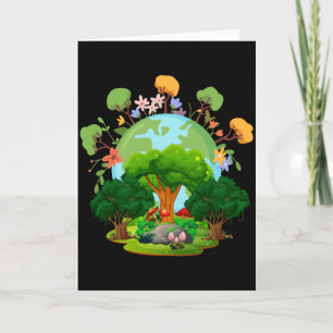 Liebe deinen Planeten Mutter Erde T-Shirt Karte