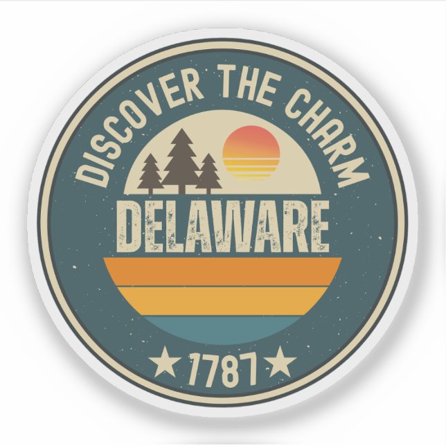 Liebe Delaware - Niedlich DE Staat Souvenir ( Aufkleber (Vorderseite)