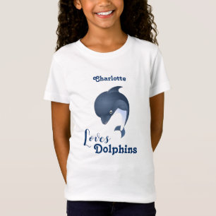Liebe Delphine - T - Shirt für Kindernamen