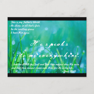 ...Liebe den Herrn, deinen Gott, und dass du sein  Postkarte