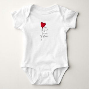 Liebe den Herrn  & Herzballon Baby Strampler