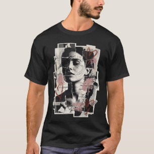 Liebe den Schaden Distressed Street Collage T-Shirt
