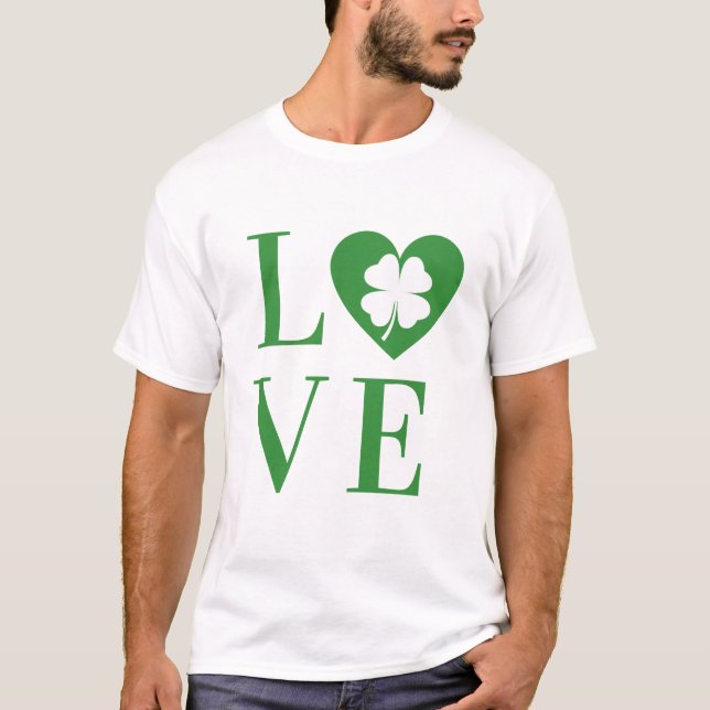 Liebe den St. Patrick's Tag T-Shirt (Vorderseite)