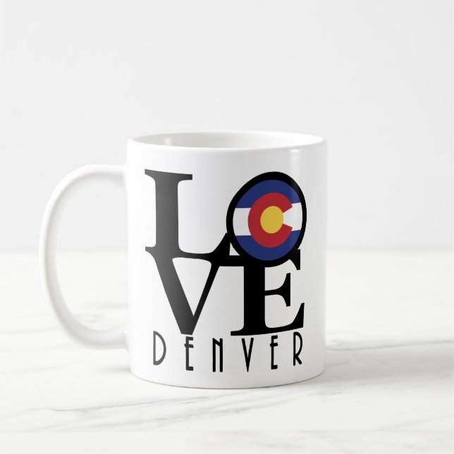 LIEBE Denver Colorado 11oz Kaffeetasse (Links)