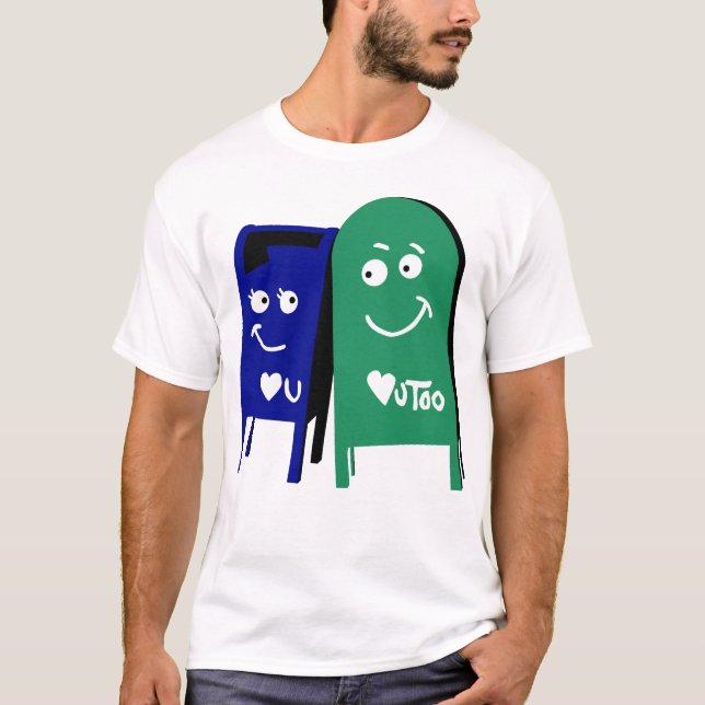 Liebe Denvers I Sie Briefkästen T-Shirt (Vorderseite)