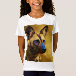Liebe der Afrikanischen Wildhundin-Kunst T-Shirt