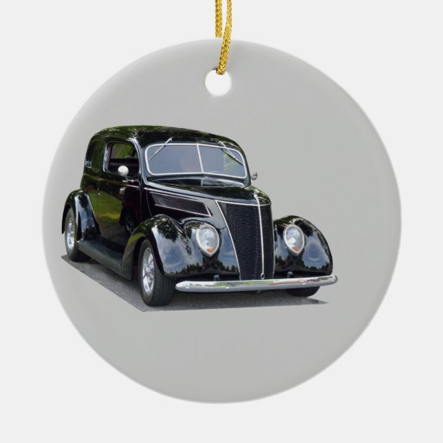 Liebe der alten Oldtimer Keramik Ornament (Vorne)