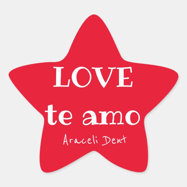 LIEBE der Amo Stickers (Vorderseite)
